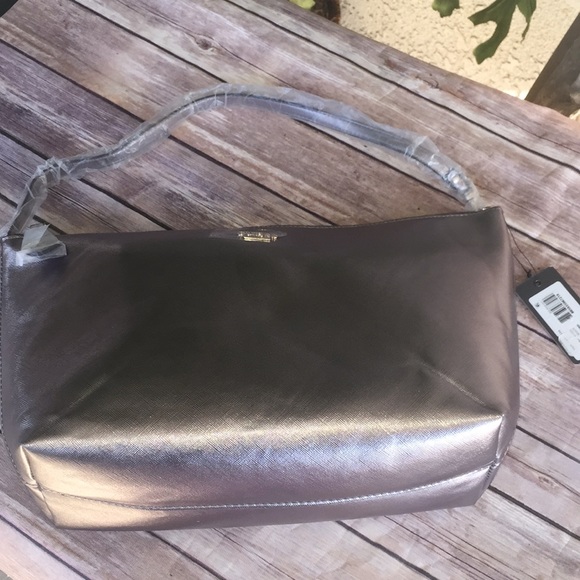 guess pewter handbag